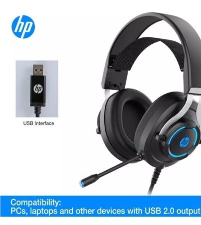 Casque HP Gaming Headset H 360G noir USB (9AJ70AA)- 03 mois garantis