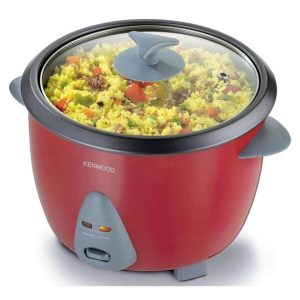 Cuiseur de riz compact 2 en 1- Avec Revêtement Anti-adhésif - KENWOOD - RCM44.000RD - 650W - 1.8L - Rouge-