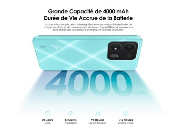 Itel A04 - 6,3 HD+ - 3G - 32Go - 2Go - 5Mpx - 4000mAh – 06 mois de garantie (4)