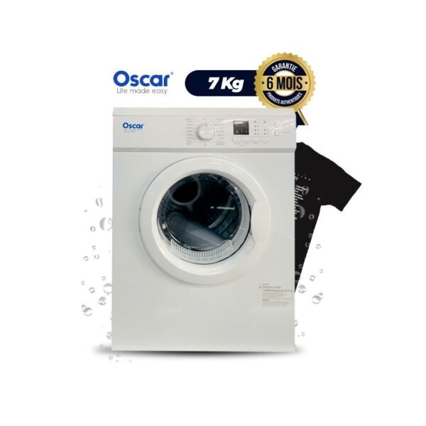 Machine à Laver automatique - Oscar - FL-1070W - 7Kg -Blanc - 12 Mois garantis