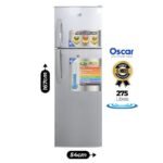 Réfrigérateur 2 portes Oscar- OSC-R325S - 275L - Economique en énergie (A) - Gris Claire - Garantie 12 mois v