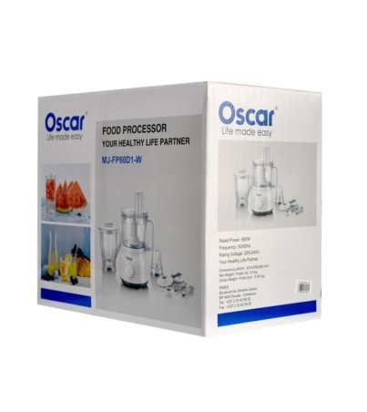 Robot mixeur Oscar - MJ-FP60D1-W - 600W - Blanc – 06 Mois garanti
