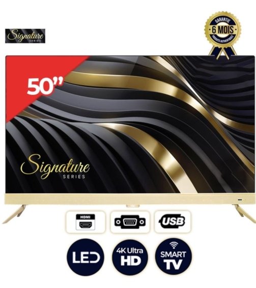 Smart TV Signature - 50 pouces - Led – 50FX81UHD-SGTV-  SMART OED Android TV - Full HD - Garantie 06 Mois
