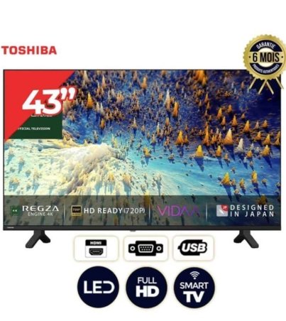Téléviseur Smart - Toshiba - 43V35KN - 43 pouces - Vidaa- Regza Engine - Full HD - Noir - 6 mois de garantie (4)-min