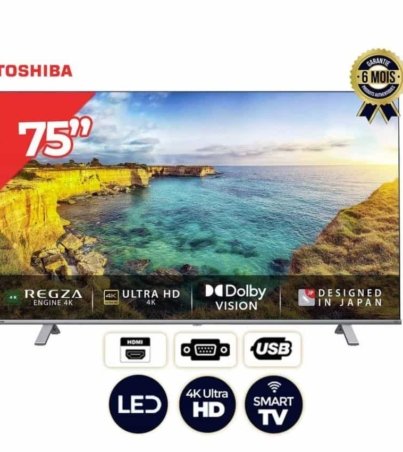 Téléviseur Smart Toshiba 75 75C350KN 4K UHD Android Smart TV avec HDR et Bluetooth Noir - 6 mois garantis (3)-min