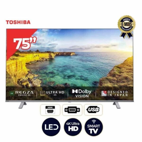 Téléviseur Smart Toshiba 75 75C350KN 4K UHD Android Smart TV avec HDR et Bluetooth Noir - 6 mois garantis (3)-min