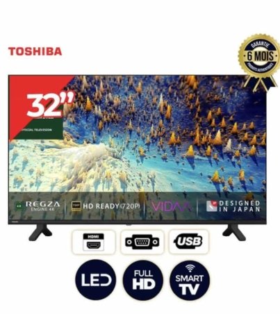 Téléviseur smart - Toshiba - 32V35KN - 32 pouces - Vidaa- Regza Engine -Full HD - Noir - 06 mois garantis (2)-min