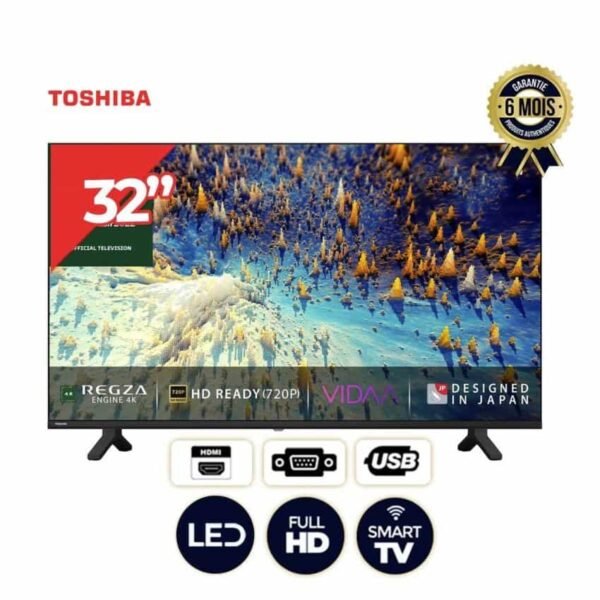 Téléviseur smart - Toshiba - 32V35KN - 32 pouces - Vidaa- Regza Engine -Full HD - Noir - 06 mois garantis (2)-min