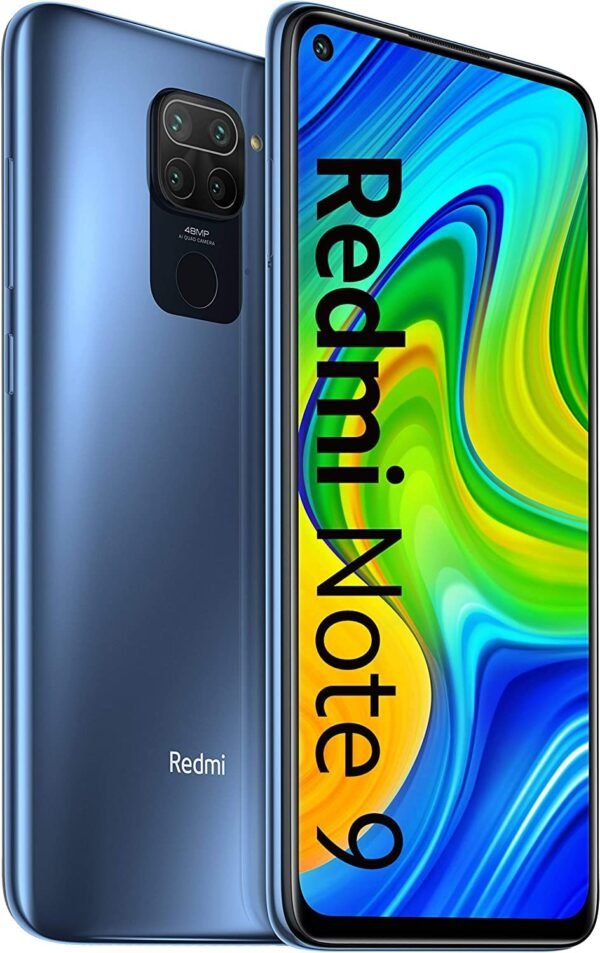Xiaomi Redmi Note 9 Smartphone- 128GB Stockage-4GB RAM- Ecran 6.53 ”FHD- DotDisplay 48MP Quad Caméra- 06 mois