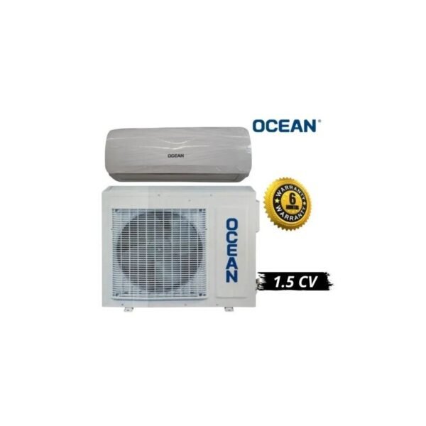 Climatiseur 1.5 CV – OCEAN– 12000 BTU – 06 mois de garantie