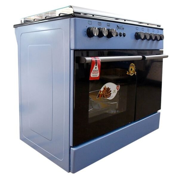 Cuisinière Delta - STYLISH - 5 Feux 60 X90 - Bleu - 12 Mois garantis g