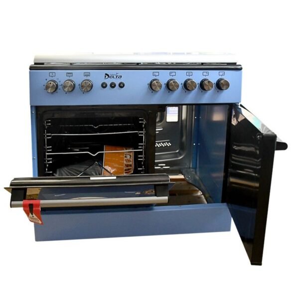 Cuisinière Delta - STYLISH - 5 Feux 60 X90 - Bleu - 12 Mois garantis g