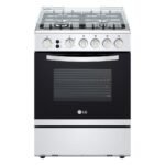 CuisinièreLG 4 FEUX 60×60 FA211RMA-gaz 4 Feux 60 CM- Sécurité totale-Système de chauffage combiné-Rôtissoire-Pack 03 casseroles Milton offert- 12 mois garantis