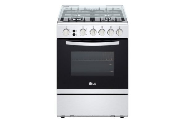 CuisinièreLG 4 FEUX 60×60 FA211RMA-gaz 4 Feux 60 CM- Sécurité totale-Système de chauffage combiné-Rôtissoire-Pack 03 casseroles Milton offert- 12 mois garantis