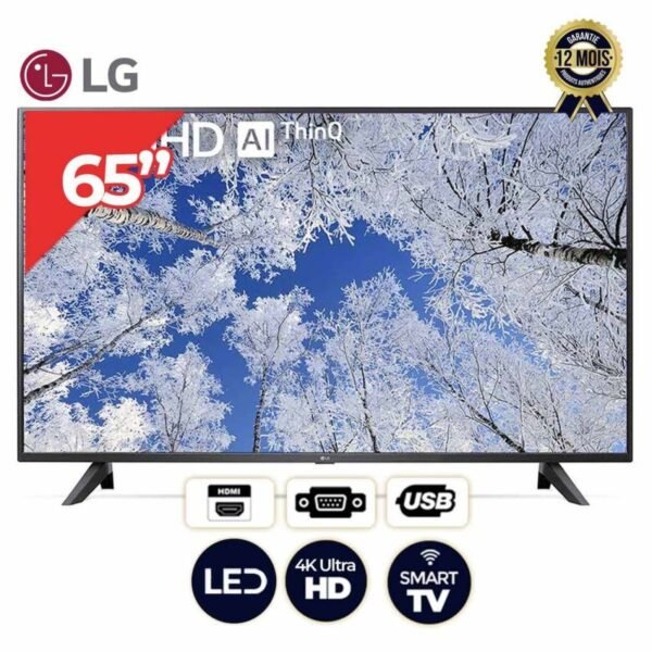 LG TV Smart 65 pouces - 65UQ70006LB- 4K Active -HDR- webOS - ThinQ AI - 12 mois de garantie