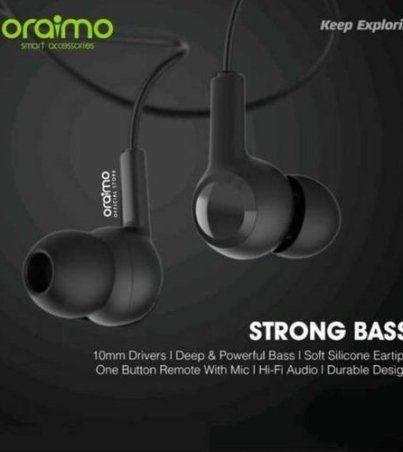 Oraimo Halo 4 - OEP-E26 - Écouteurs Filaires - Super Basse – Noir- 03 mois garantis (4)