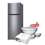 Réfrigérateur 2 Battants LG - GN - B222SQBB - 209 litres - Gris - 6 mois – Pack 07 bols Gratuit- 12 mois garantis