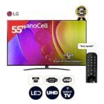 TV - LG - NANO CELL TV- Smart AI ThinQ - 55NANO846QA (4K-AI-SM-ST) - Local Dimming-Garantie 12 mois- Meuble TV offert- 12 mois garantis