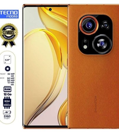 Tecno PHANTOM X2 Pro (TDA8) - Ecran incurvé 6.8 - 256 Go-12Go RAM- 12 mois garantis