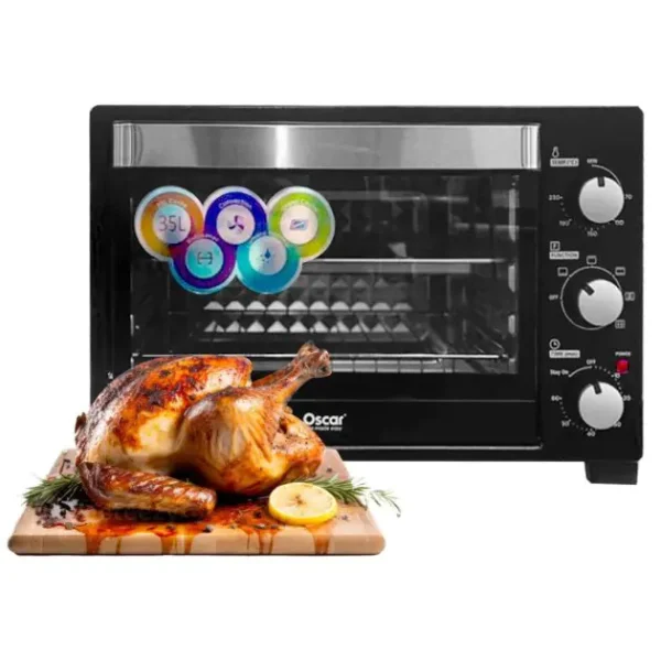 Four électrique Avec Grill - OSCAR - FEMG25 - 25 Litres - 1500 Watts- Noir- 06 mois garantis