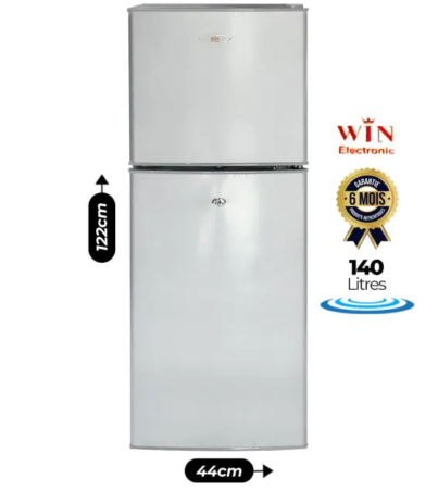 Réfrigérateur WIN ELECTRONICS- 140 L- WI-140N- Gris - Garantie 6 Mois