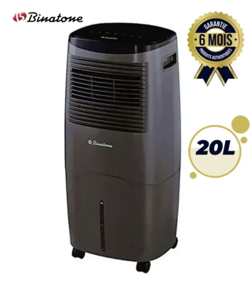 Air cooler - Binatone - BAC 201 - 85W - 20 Litres - Noir- 06 mois garantis