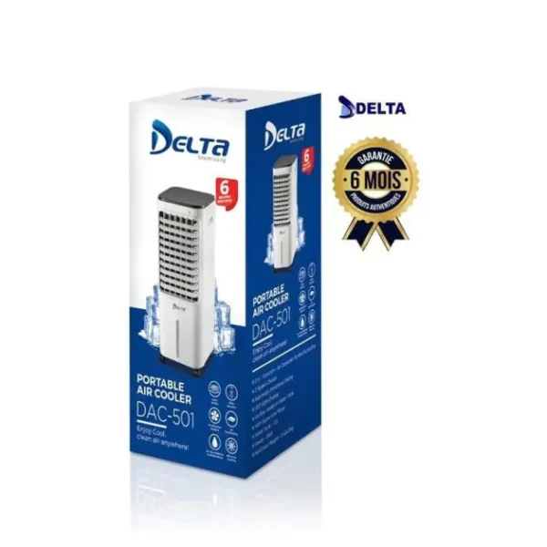 Refroidisseur d'air DELTA -DAC-501- 65W - 12 Litres - Blanc - 6 mois de garantie