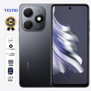 Tecno Spark 20 (kj5) – 128Go – 4Go RAM – 6.6″ – 50MP/32MP – Dual Sim – 5000mAh – Garantie 12 mois