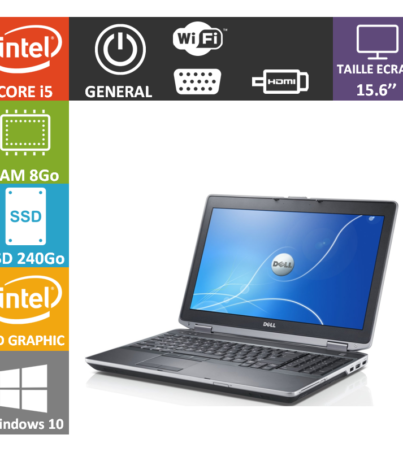 Dell latitude e6530- Laptop- Deuxieme main- 01 mois de garantie