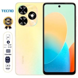 Tecno Pop 8 – 64 Go – 2 Go + 2 Go RAM Extensible – 6.6″ – 5000mAh – 13MP/8MP – Dual Nano SIM – 4G LTE – Garantie 12 Mois (Copie) (Copie)